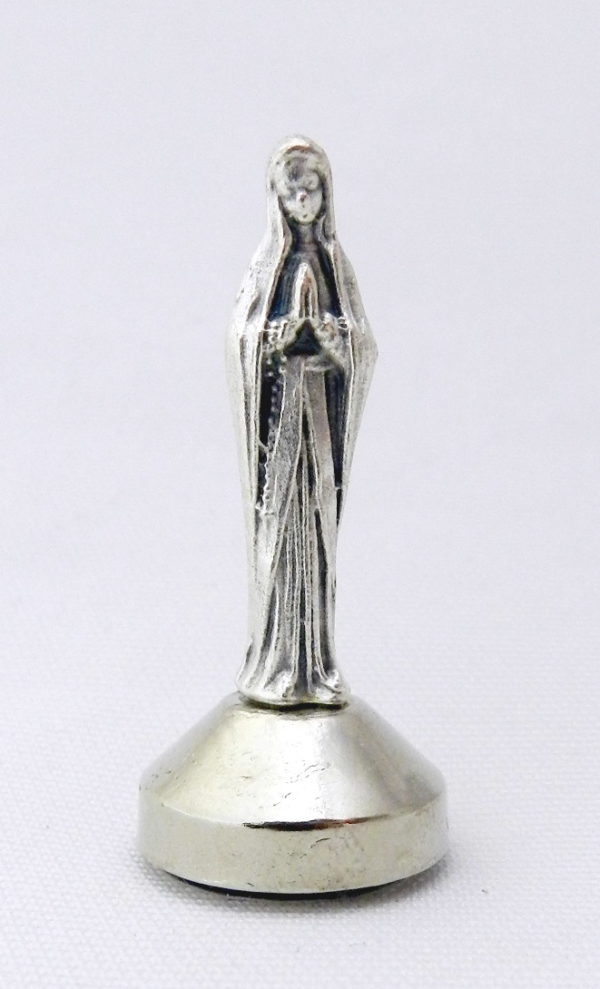 Statue métal- Vierge de Lourdes 5cm