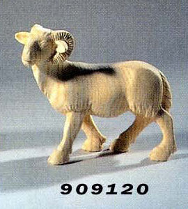 Bélier bois naturel 9 cm