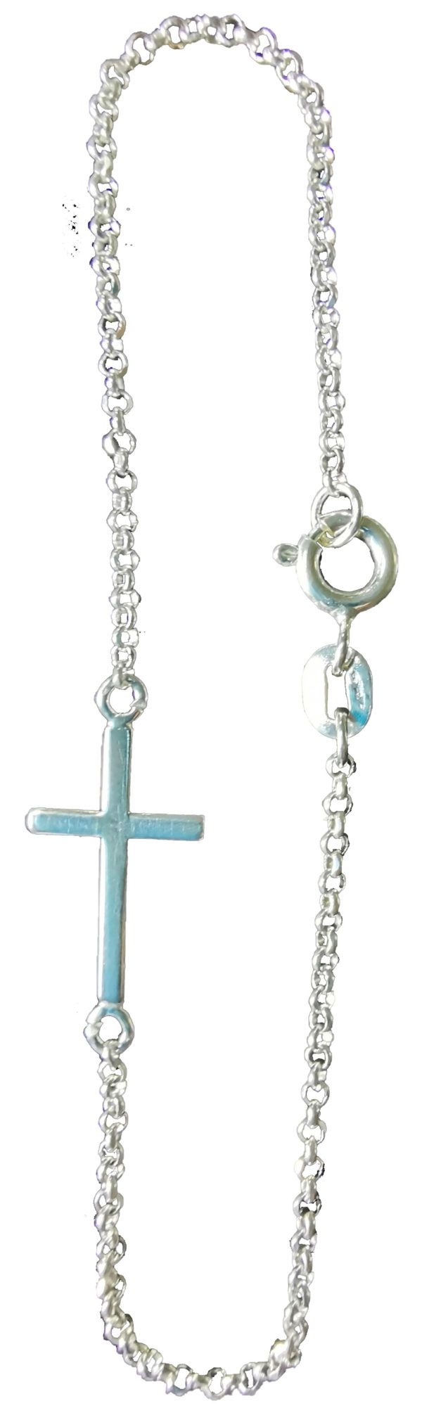 Bracelet en Argent 925 18cm - CROIX