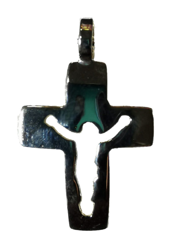 Croix en Argent 925 - CHRIST EVIDEE 25mm