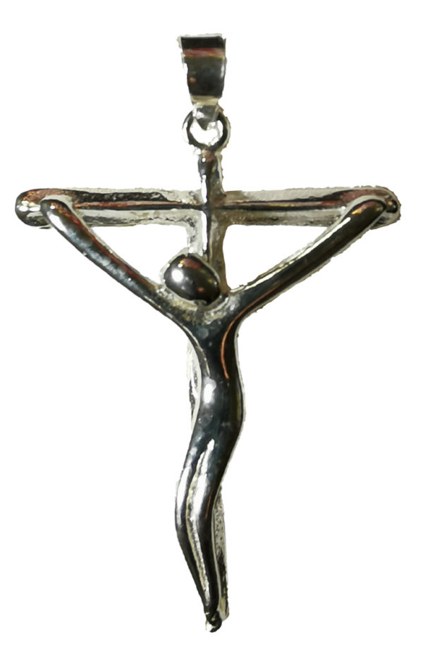 Croix en Argent 925 - CHRIST MODERNE 35mm