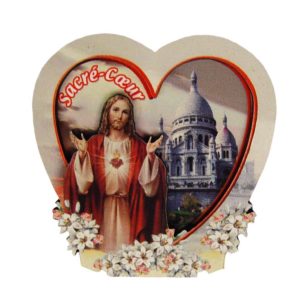Coeur en Bois Aimanté  SACRE COEUR