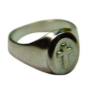 Bague en Argent 925 Taille 62 - CHEVALIERE CROIX