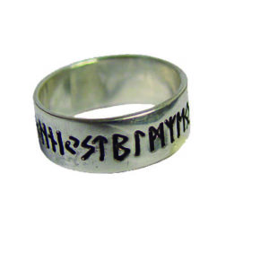 Bague en Argent 925 Taille 68 - ANNEAU RUNIQUE