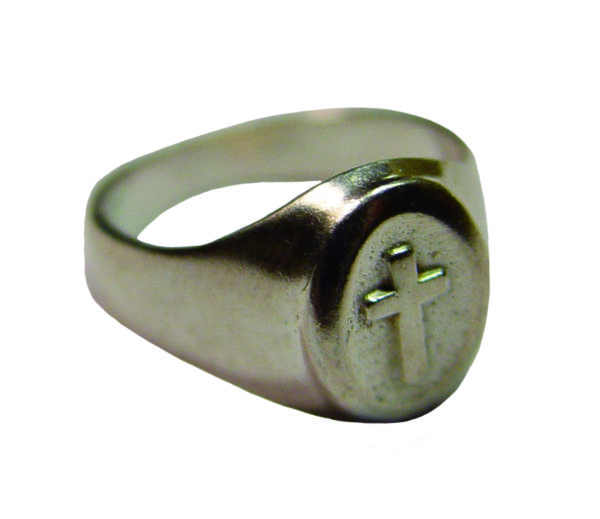 Bague en Plaqué Or Taille 64 - CHEVALIERE CROIX