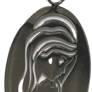 Pendentif en Argent 925- VIERGE ET ENFANT