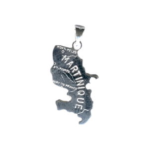 Pendentif en Argent 925 - CARTE MARTINIQUE