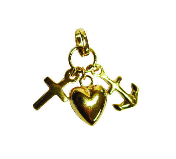 Pendentif en Plaqué Or - 3 VERTUS