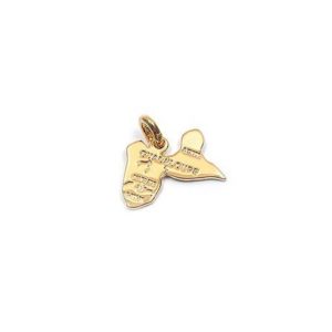 Pendentif en Plaqué Or - CARTE GUADELOUPE 20mm