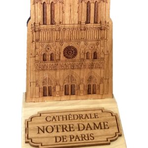 Bloc Souvenir en Erable 9cm - ND DE PARIS