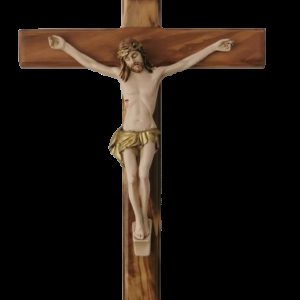 Crucifix en Olivier 25 cm