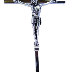 Crucifix en Métal 20cm - CHROME