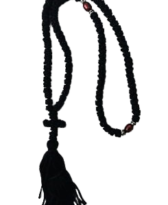 Chapelet Grec Perles Rouges sur corde