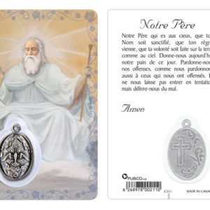 Carte-prière avec insertion DIEU LE PERE