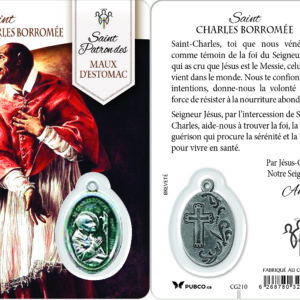 Carte-prière avec insertion ST GUERISSEUR - ST CHARLES