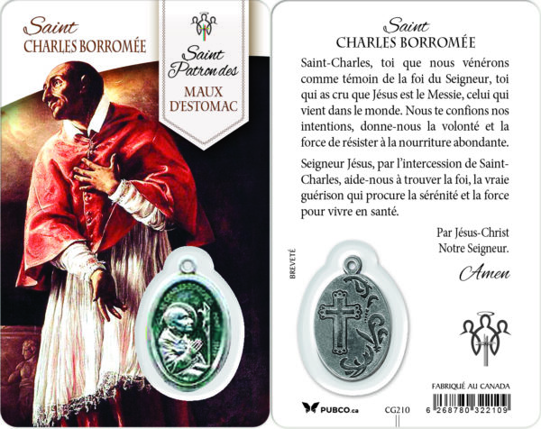 Carte-prière avec insertion ST GUERISSEUR - ST CHARLES