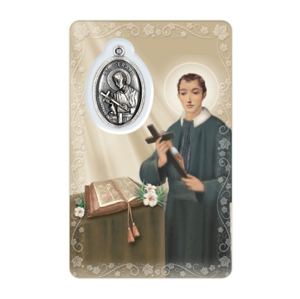 Carte-prière avec insertion- ST GERARD -anglais