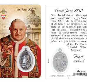 Carte-prière avec insertion SAINT JEAN XXIII