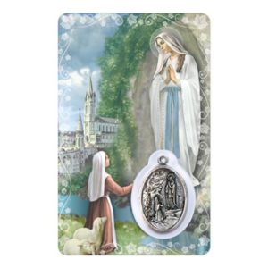 Carte-prière avec insertion ND DE LOURDES- espagnol