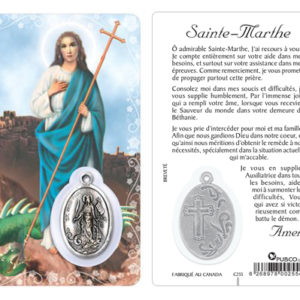 Carte-prière avec insertion STE MARTHE