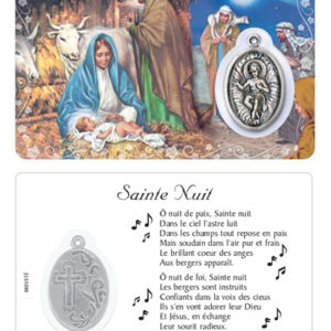 Carte-prière avec insertion NATIVITE