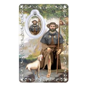 Carte-prière avec insertion- ST ROCH- anglais