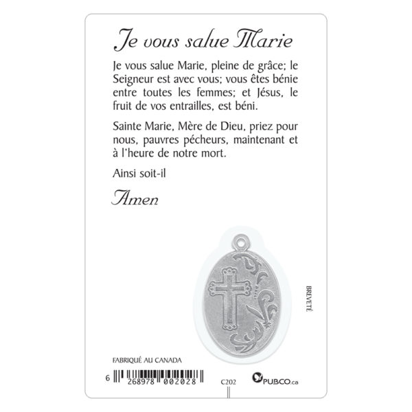 Carte-prière avec insertion VIERGE MIRACULEUSE - espagnol