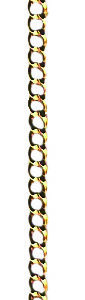 Collier 65cm en Plaqué Or - GOURMETTE