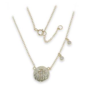 Collier en Argent 925 Plaqué Or -  43cm - ZIRCONIUMS