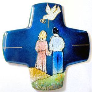 Couple 9,7X9,7cm - EMAUX DU LIBAN