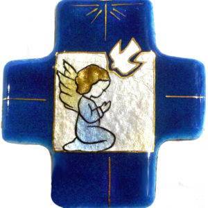 Ange agenouillé 7,7X8cm - EMAUX DU LIBAN