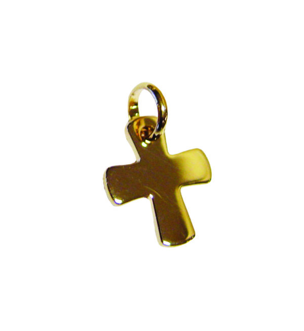 Croix en Plaqué Or 16mm - CARREE
