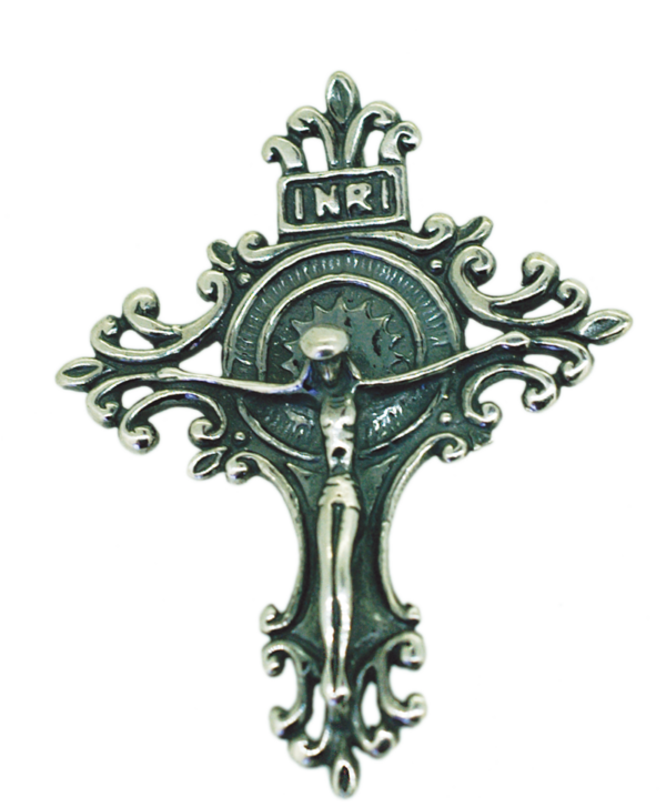 Croix Byzantine en Argent 925 avec Christ 33x44mm