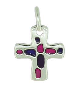 Croix 16mm en Argent 925 - VITRAIL