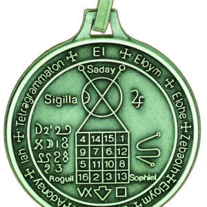 Médaille 30mm en Métal Argenté - PENTACLE 7 PLANETES