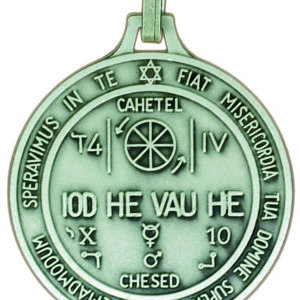 Médaille 30mm en Métal Argenté - PENTACLE REUSSITE