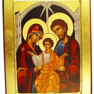 Icône dorée incurvée 14*18cm - STE FAMILLE