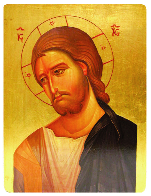 Icône plate MDF 19*26cm - CHRIST MISERICORDE