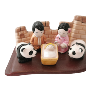 CRECHE en céramique BLOC 8x7cm- CHINE