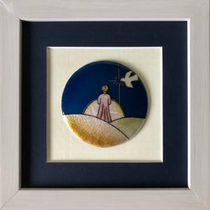 CADRE gris avec PETIT PRINCE 20x20cm - EMAUX DU LIBAN