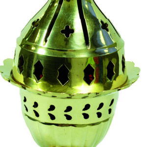 Lampe  à Huile en Bronze 22cm