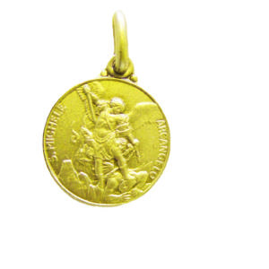 Médaille en Plaqué Or 14mm - ST MICHEL