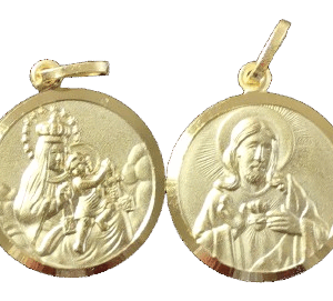 Médaille 18mm en Plaqué Or - SCAPULAIRE
