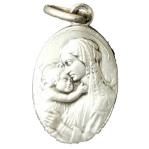 Médaille 19mm en Argent 925 - VIERGE BOTTICELLI