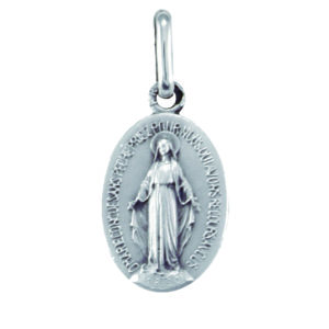 Médaille 33mm en Argent 925 - MIRACULEUSE SANS BORD
