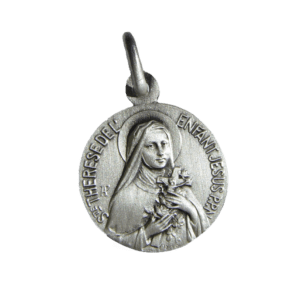 Médaille 18mm en Métal Argenté - SAINTE THÉRÈSE