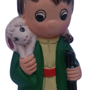 Santon Berger avec Mouton/Epaule en Céramique 6/7cm