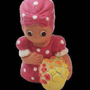 Santon Fleuriste en Céramique 6/7cm