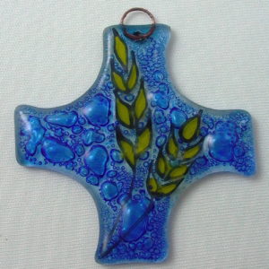 Croix en verre 8x8cm- EPIS