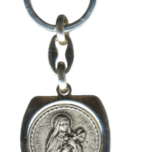 Porte-Clefs Tonneau en Métal Argenté - THERESE